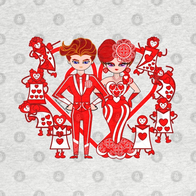 King and Queen of Hearts by cholesterolmind